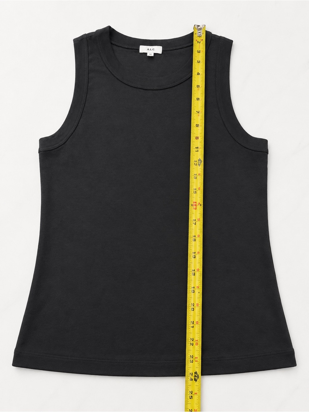 NEW! A.L.C. Black Cotton Sleeveless Tank Top Minimalist Luxury Essential Size XL - Picture 7 of 7